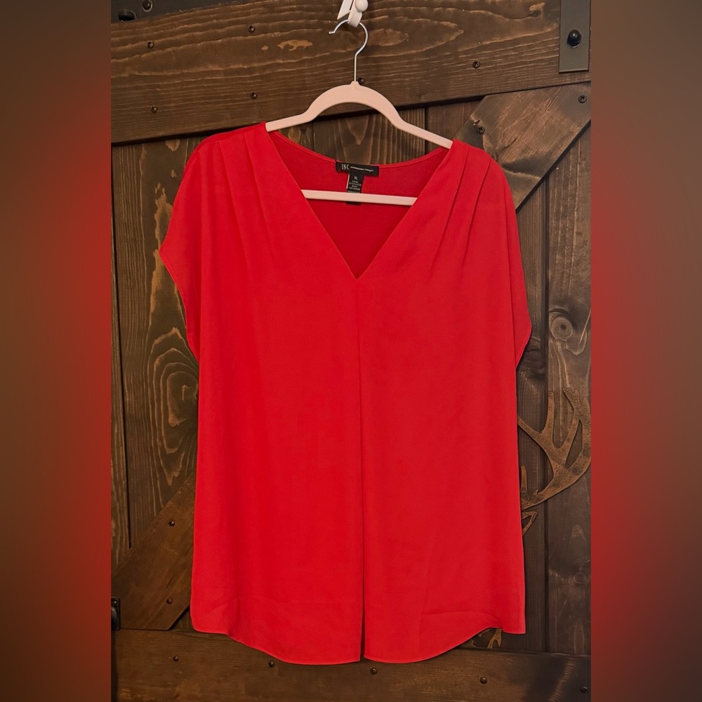 INC International Concepts Scarlet Blouse